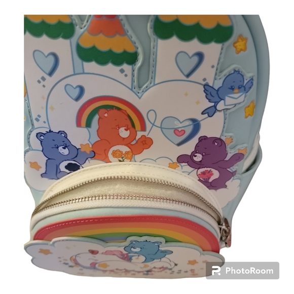Carebears 40th Anniversary Loungefly Bag & Matching Wallet New with Tags - Picture 10 of 12